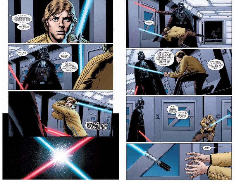 Illustration for article titled Luke and Vader Face Off in Marvel’s Best Star Wars Comic So Far